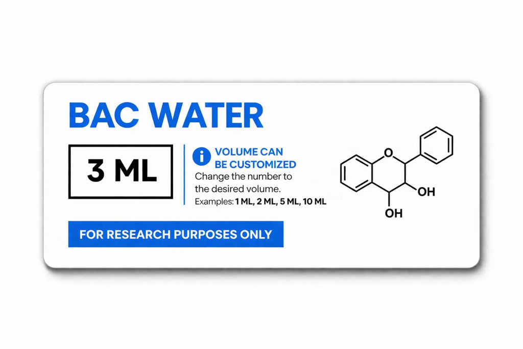 Bac Water Vial Labels
