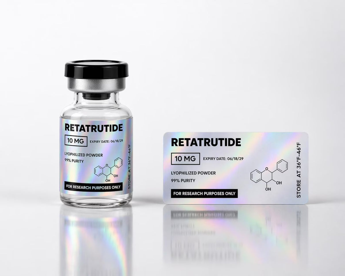 Holographic Peptide Vial Labels