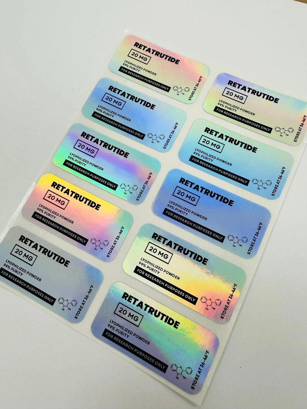 Peptide Vial Labels