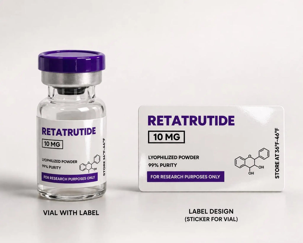 Oil-Proof Lab Style Peptide Vial Labels