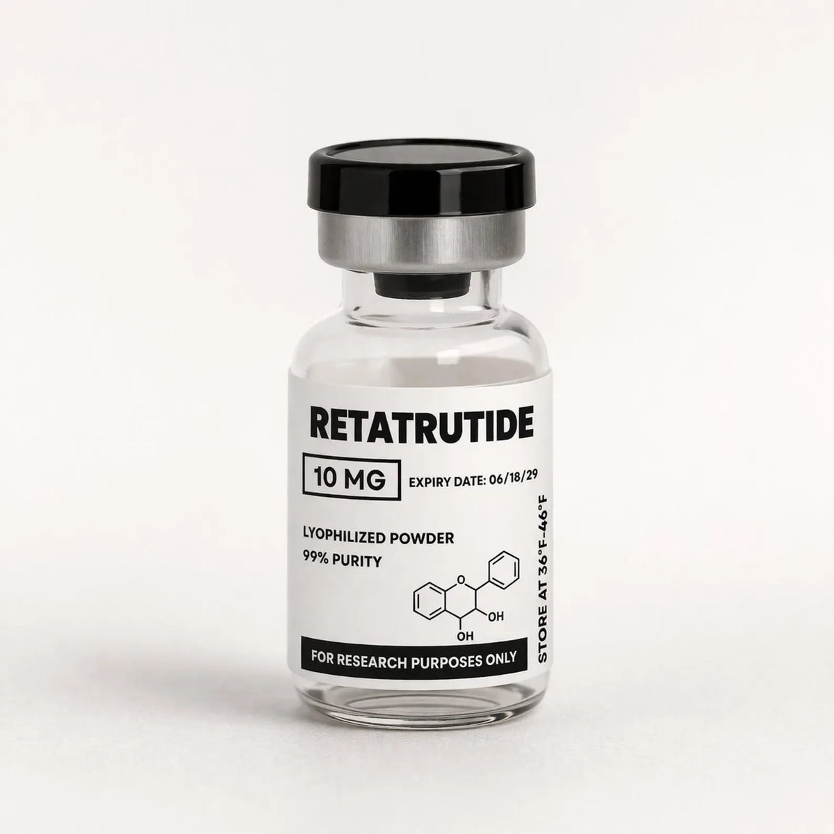 Oil-Proof Lab Style Peptide Vial Labels