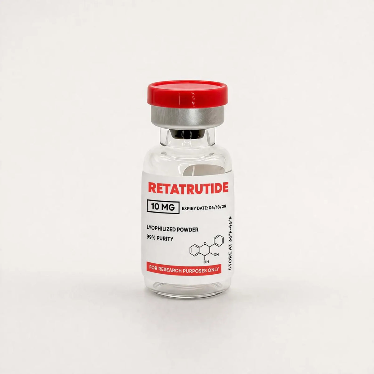 Oil-Proof Lab Style Peptide Vial Labels